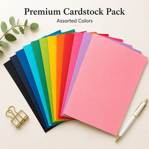 Premium Cardstock Pack - Assorted Colors